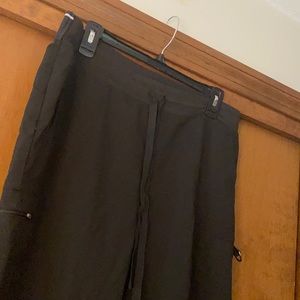 Black- Greys Anatomy Spandex Scrub Bottoms